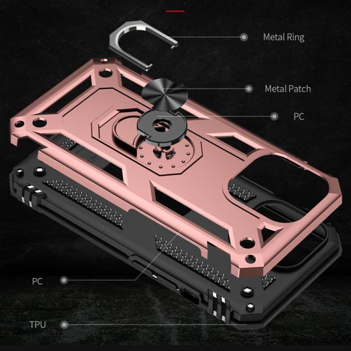 Bild 6,  iPhone 13 Pro - Hybrid Ring Skal - Roséguld - Teknikhallen.se