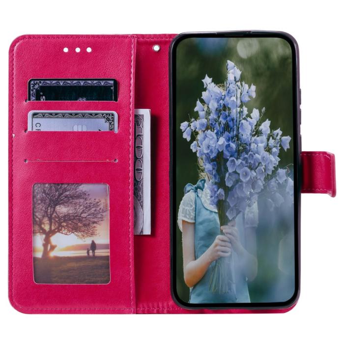 Bild 2,  Sony Xperia 1 VI Mandala Läder Fodral Rosa - Teknikhallen.se