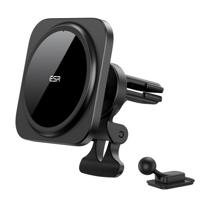 Bild 2, ESR ESR Magnetisk MagSafe HaloLock Billaddare Ventilation Svart - Teknikhallen.se
