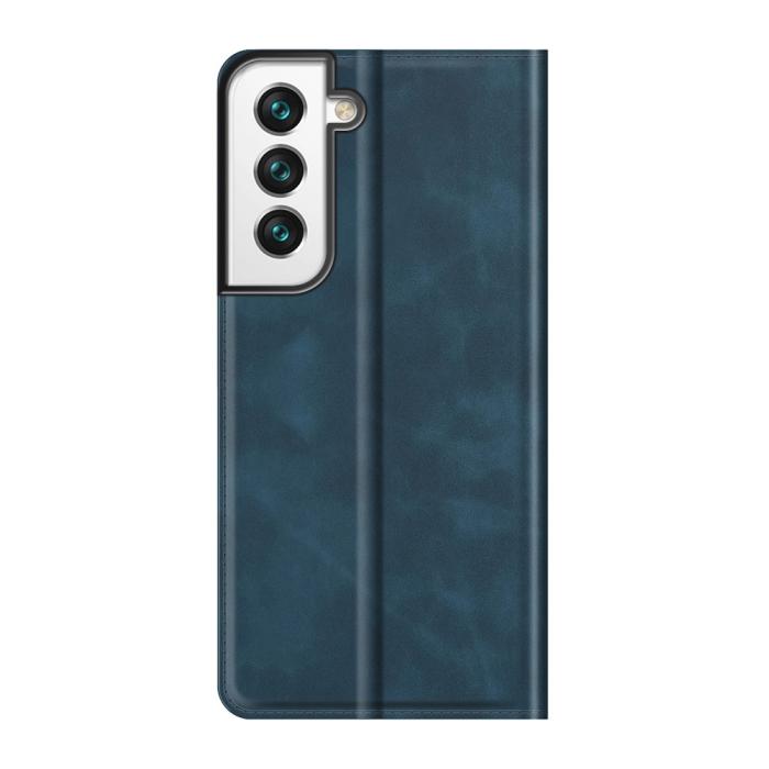 Bild 3,  Samsung Galaxy S22 Plus Fodral Flip Silkeslent Blå - Teknikhallen.se