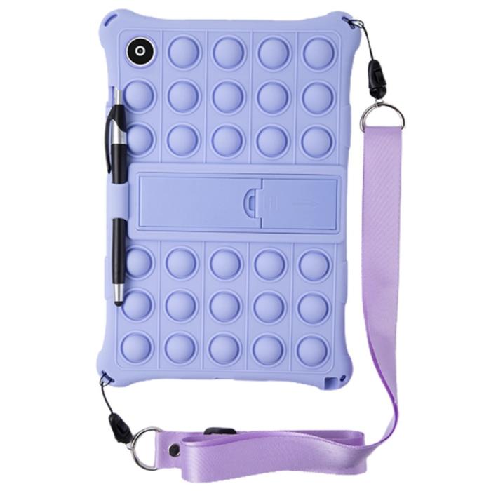 Bild 4,  Galaxy Tab A8 10.5 Skal Pop It Fidget Kickstand Lila - Teknikhallen.se