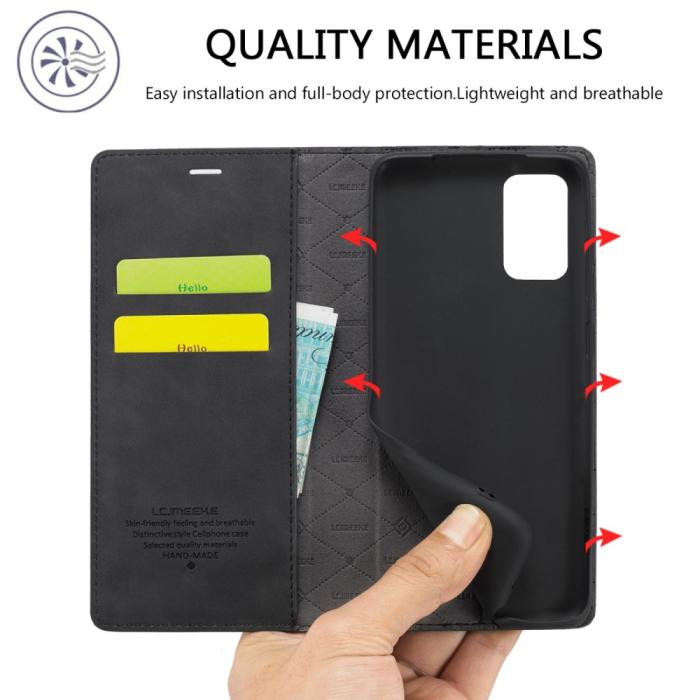 Bild 6, LC.IMEEKE LC.IMEEKE Samsung Galaxy A23 5G Fodral Flip Läder Svart - Teknikhallen.se
