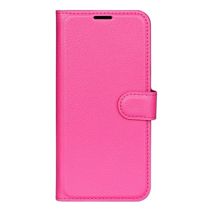 Bild 5,  Motorola Moto G32 Fodral Litchi Läder Rosa - Teknikhallen.se