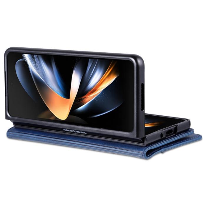 Bild 4, AZNS AZNS Galaxy Z Fold 5 Fodral PU-Läder Blå - Teknikhallen.se