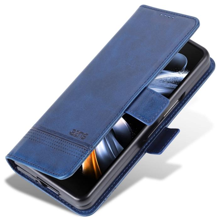 Bild 6, AZNS AZNS Galaxy Z Fold 5 Fodral PU-Läder Blå - Teknikhallen.se