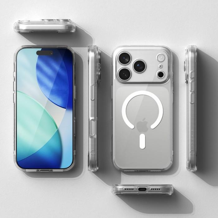 Bild 5, Ringke Ringke iPhone 17 Pro Skal MagSafe Fusion Transparent - Teknikhallen.se