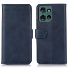  Motorola Edge 50 Neo Fodral L&auml;der Bl&aring; - Teknikhallen.se