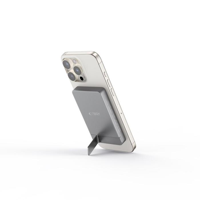 Bild 4, Tech-Protect Tech-Protect 5000 mAh MagSafe Powerbank LifeMag Space Grey - Teknikhallen.se