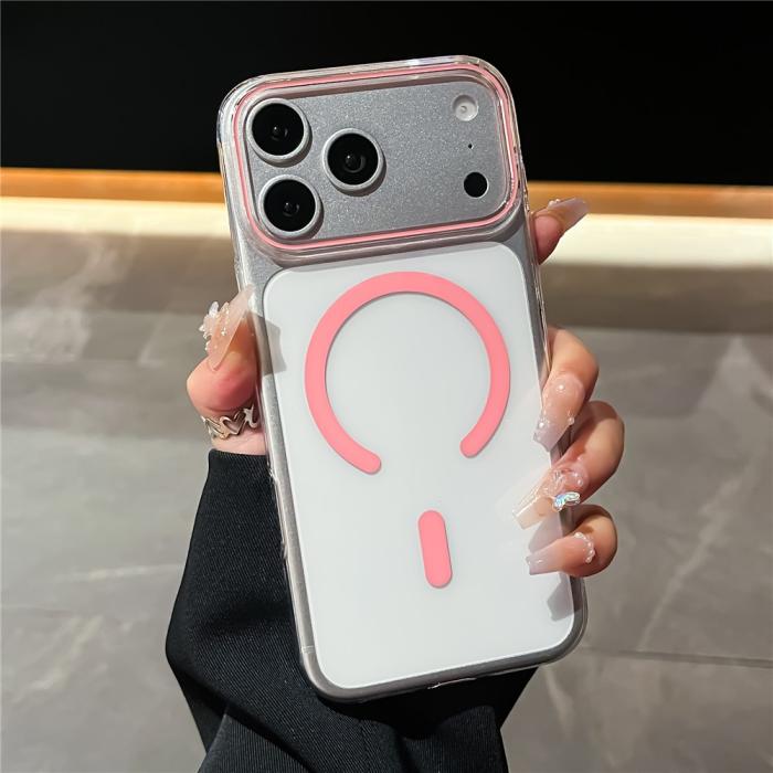 Bild 2,  iPhone 18 Pro / 17 Pro Skal MagSafe Transparent/ Rosa - Teknikhallen.se