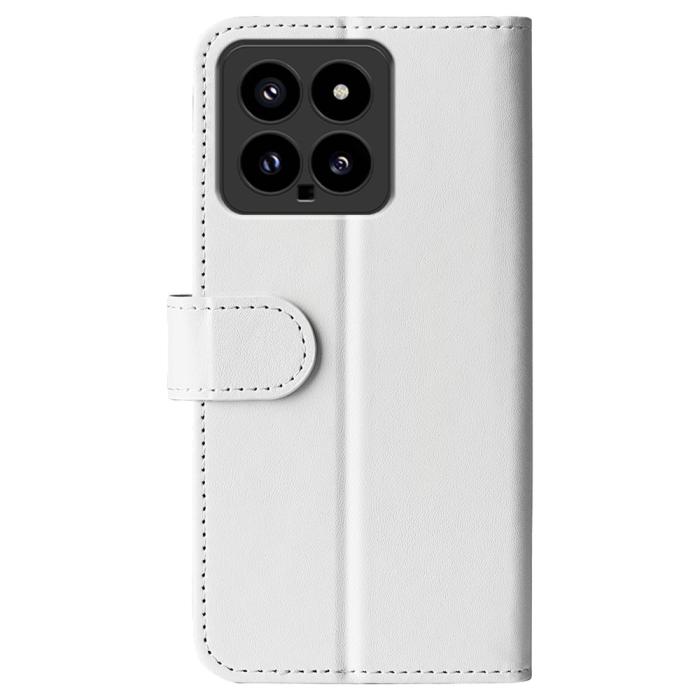 Bild 6,  Xiaomi 14 Fodral Crazy Horse Läder Vit - Teknikhallen.se