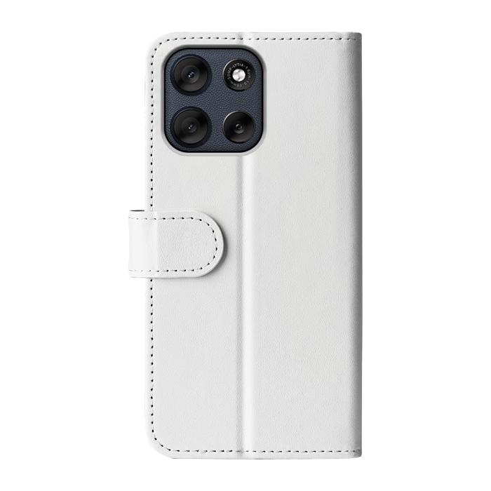 Bild 3,  Motorola Moto G56 5G Fodral Crazy Horse Läder Vit - Teknikhallen.se