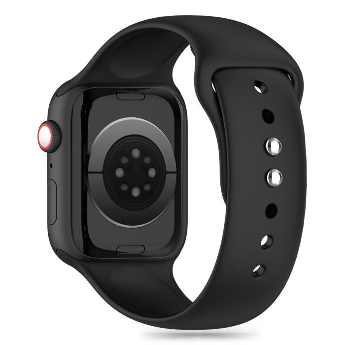 Bild 3, Tech-Protect Tech-Protect Apple Watch 42/44/45/46/49 mm Armband Silikon Black - Teknikhallen.se