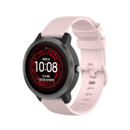  Silikon Armband För Smartwatch - Ljus Rosa (20mm) - Teknikhallen.se