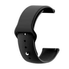  Silikon Armband F&ouml;r Smartwatch - Svart (22 mm) - Teknikhallen.se