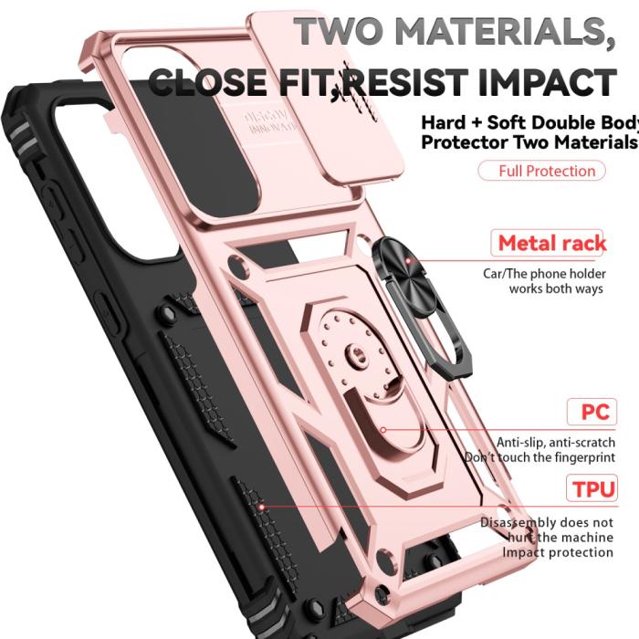 Bild 6,  Samsung Galaxy A56 5G/A36 5G Skal CamShield Ring Hybrid - Teknikhallen.se