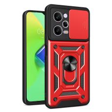  Xiaomi Redmi Note 12 Pro 5G Skal CamShield Ring Hybrid R&ouml;d - Teknikhallen.se