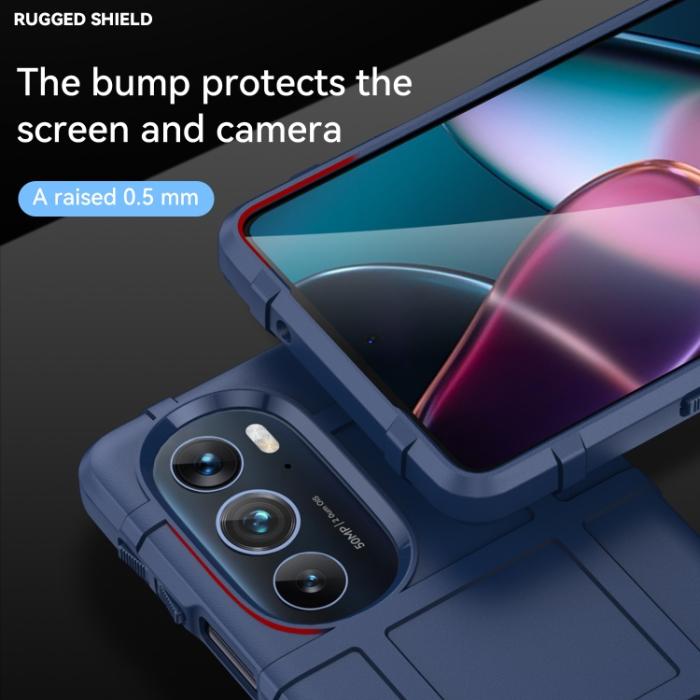 Bild 4,  Motorola Edge 30 Pro Skal Robust Blå - Teknikhallen.se