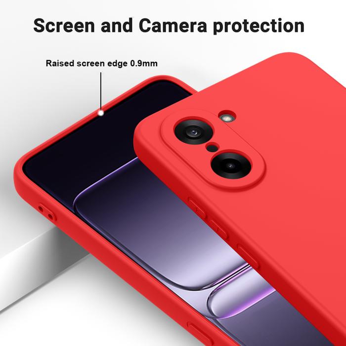Bild 4,  OnePlus Nord CE5 Skal Liquid Silikon Röd - Teknikhallen.se