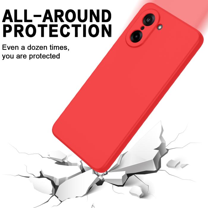 Bild 5,  OnePlus Nord CE5 Skal Liquid Silikon Röd - Teknikhallen.se