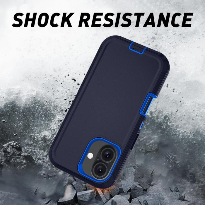 Bild 5,  iPhone 16 Skal Extreme Shockproof Hybrid Mörk Blå - Teknikhallen.se