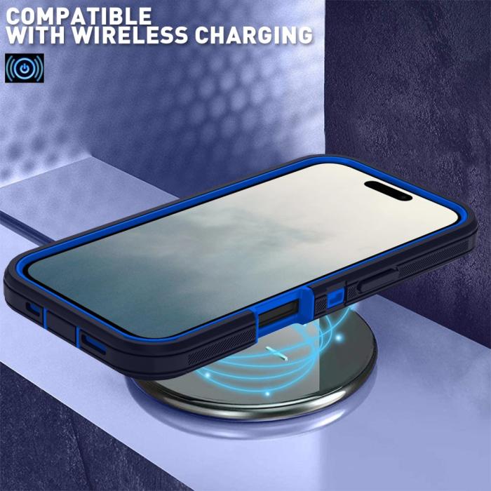 Bild 6,  iPhone 16 Skal Extreme Shockproof Hybrid Mörk Blå - Teknikhallen.se