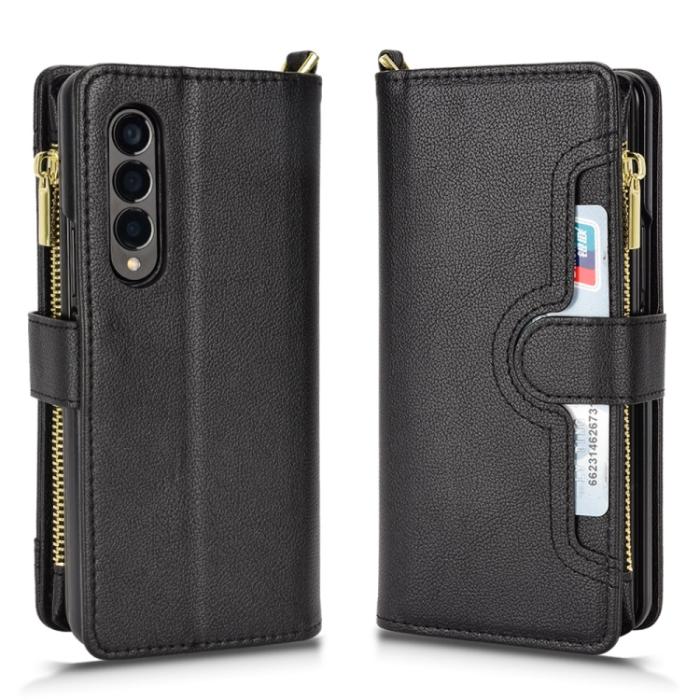 Bild 2,  Galaxy Z Fold 3 Fodral Multifunktionell Svart - Teknikhallen.se