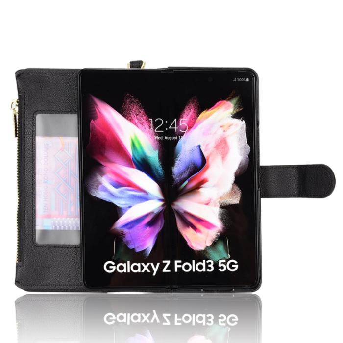 Bild 3,  Galaxy Z Fold 3 Fodral Multifunktionell Svart - Teknikhallen.se