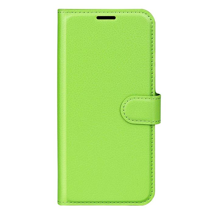 Bild 5,  Motorola Moto G32 Fodral Litchi Läder Grön - Teknikhallen.se