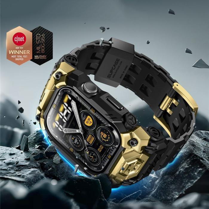 Bild 3, Supcase Supcase Apple Watch 10 46 mm Armband Unicorn Beetle Ore Guld - Teknikhallen.se