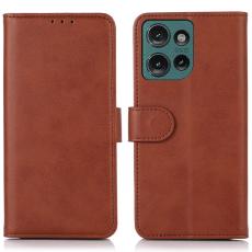 Motorola Edge 50 Neo Fodral L&auml;der Brun - Teknikhallen.se