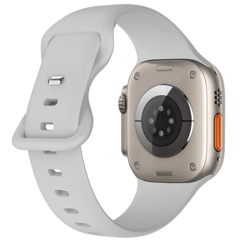 ColorPop Silikon Armband Butterfly Apple Watch 42/44/45/49 mm (S/M) Grå - Teknikhallen.se