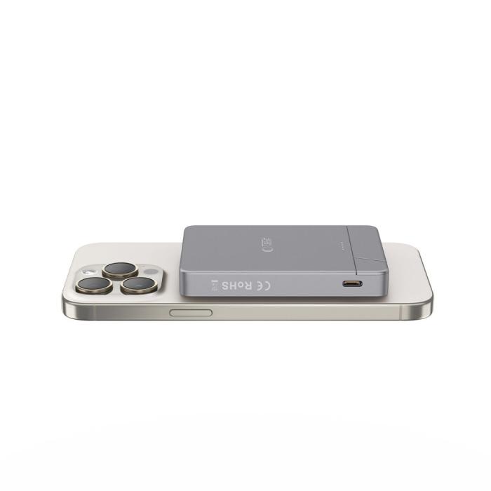 Bild 5, Tech-Protect Tech-Protect 5000 mAh MagSafe Powerbank LifeMag Space Grey - Teknikhallen.se