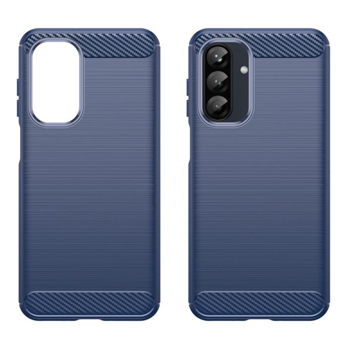 Bild 2,  Samsung Galaxy A16 / A26 5G Skal Kolfiber Textur Blå - Teknikhallen.se