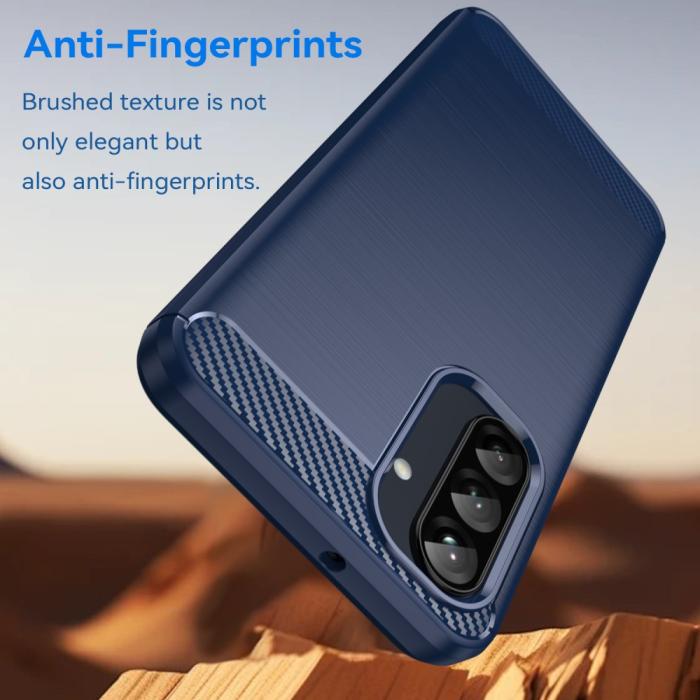 Bild 4,  Samsung Galaxy A16 / A26 5G Skal Kolfiber Textur Blå - Teknikhallen.se