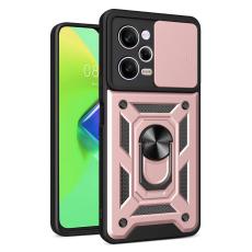  Xiaomi Redmi Note 12 Pro 5G Skal CamShield Ring Hybrid Ros&eacute;guld - Teknikhallen.se
