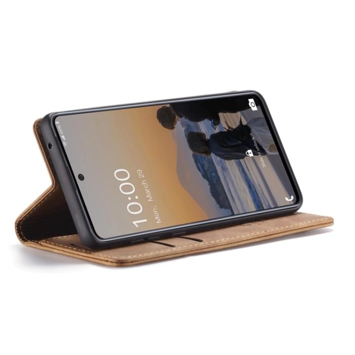 Bild 5, CASEME CASEME Samsung Galaxy A33 5G Fodral Retro Brun - Teknikhallen.se