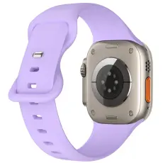 ColorPop Silikon Armband Butterfly Apple Watch 42/41/40/38 mm (M/L) Lila - Teknikhallen.se