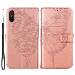  Xiaomi Redmi 9A / 9AT Fodral Butterfly Roséguld - Teknikhallen.se