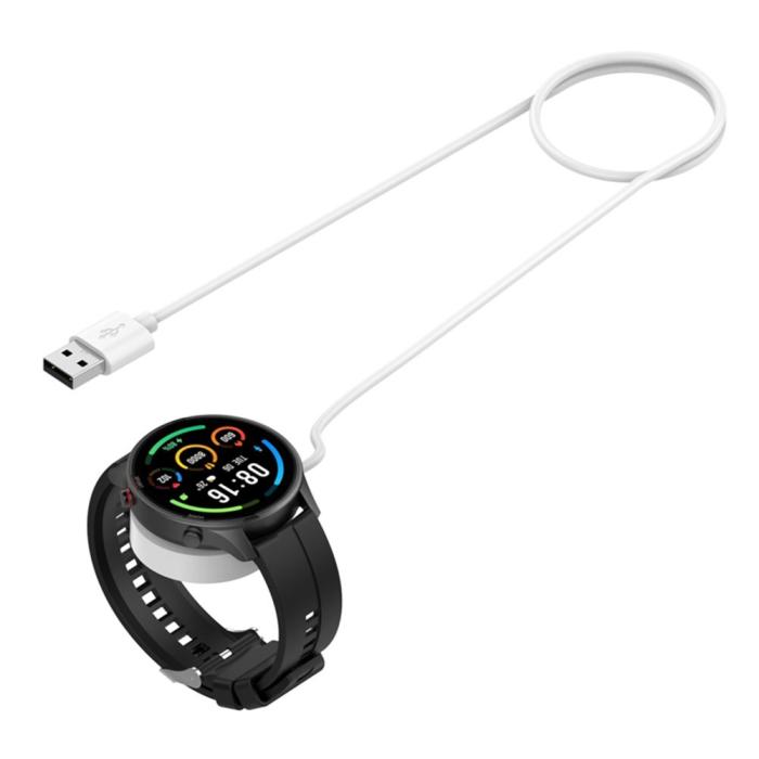 Bild 2,  1m USB Laddningskabel Xiaomi Color 2 / S1 Active / Color Sport Vit - Teknikhallen.se