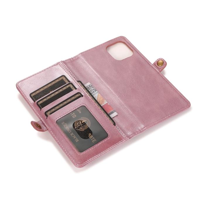Bild 6,  iPhone 14 Pro 2in1 Fodral Magnet Med Frontficka Roséguld - Teknikhallen.se