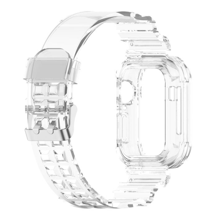 Bild 4,  Apple Watch 38/40/41/42 mm Kristall Skal/Armband Transparent - Teknikhallen.se