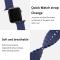 ColorPop Apple Watch 42/44/45/49 mm Armband Ocean Wave Midnight Blue - Teknikhallen.se