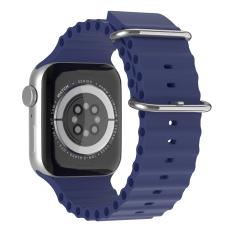 ColorPop Apple Watch 42/44/45/46/49 mm Armband Ocean Wave Midnight Blue - Teknikhallen.se