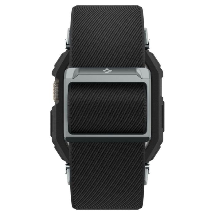 Bild 5, Spigen Spigen Apple Watch 49 mm Skal/Armband Lite Fit 'Pro' Matt Svart - Teknikhallen.se