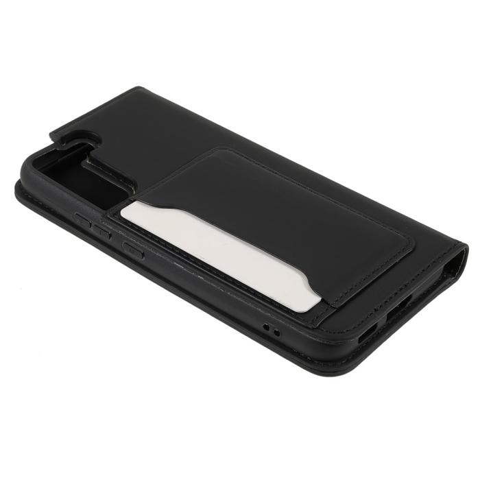 Bild 5,  Samsung Galaxy S22 Plus Fodral Flip Med Kortfack Svart - Teknikhallen.se