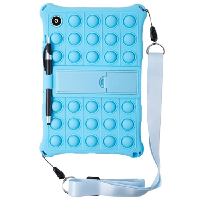 Bild 4,  Galaxy Tab A8 10.5 Skal Pop It Fidget Kickstand Blå - Teknikhallen.se