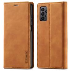 LC.IMEEKE LC.IMEEKE Samsung Galaxy A23 5G Fodral Flip L&auml;der Brun - Teknikhallen.se