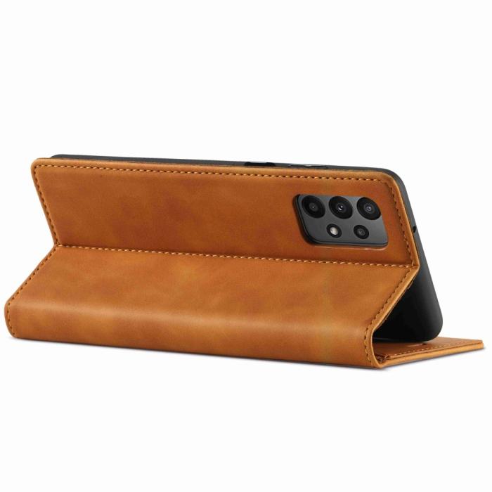 Bild 3, LC.IMEEKE LC.IMEEKE Samsung Galaxy A23 5G Fodral Flip Läder Brun - Teknikhallen.se