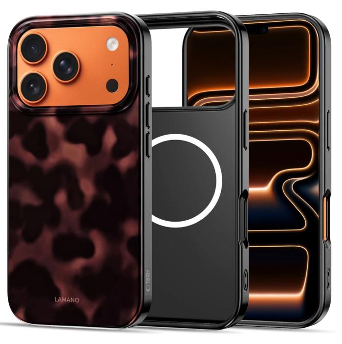 Bild 2, Tech-Protect Tech-Protect iPhone 17 Pro Skal MagSafe Lamano Panther - Teknikhallen.se