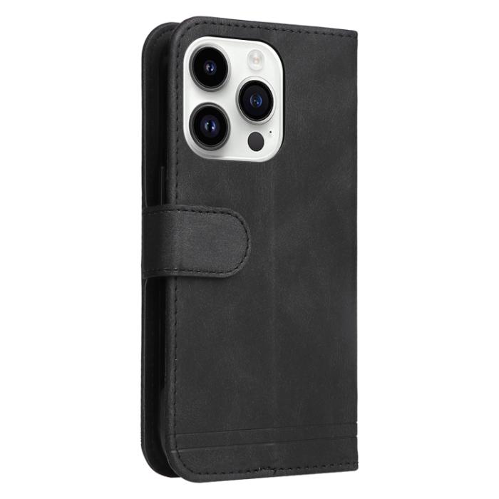 Bild 3,  iPhone 15 Pro Fodral Skin Feel Läder Svart - Teknikhallen.se